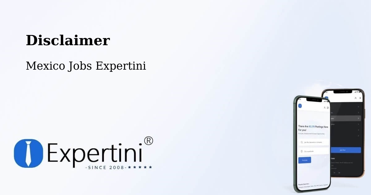 Disclaimer – Apango - Mexico Jobs Expertini